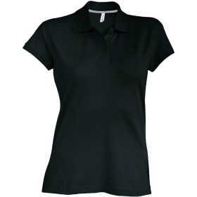 Kariban Női Short-Sleeved Galléros Póló Black