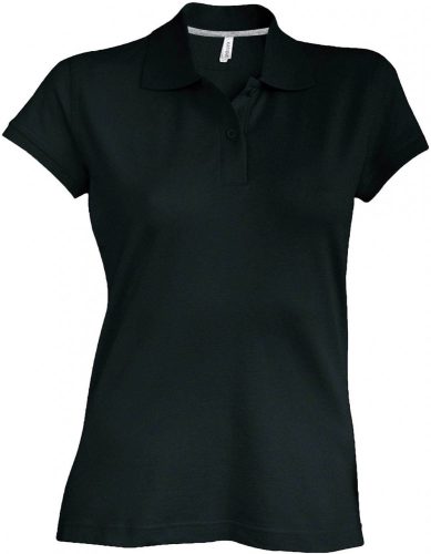 Kariban NŐI SHORT-SLEEVED Galléros póló Black