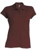 Kariban Női Short-Sleeved Galléros Póló Chocolate