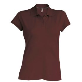 Kariban Női Short-Sleeved Galléros Póló Chocolate
