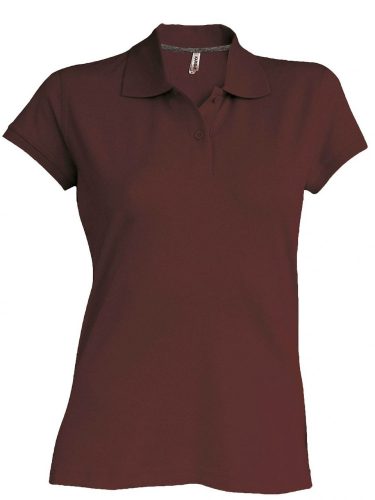 Kariban NŐI SHORT-SLEEVED Galléros póló Chocolate