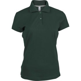 Kariban Női Short-Sleeved Galléros Póló Forest Green