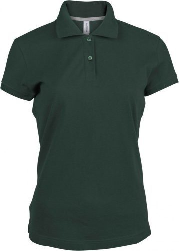 Kariban NŐI SHORT-SLEEVED Galléros póló Forest Green