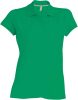 Kariban Női Short-Sleeved Galléros Póló Kelly Green
