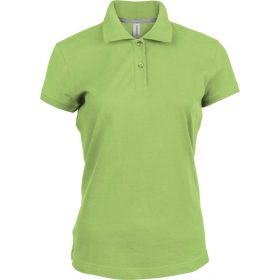Kariban Női Short-Sleeved Galléros Póló Lime