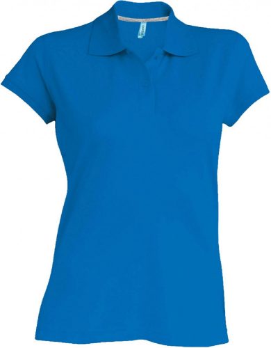 Kariban NŐI SHORT-SLEEVED Galléros póló Light Royal Blue