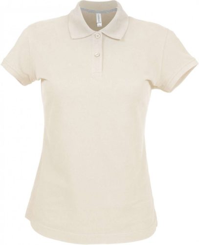 Kariban NŐI SHORT-SLEEVED Galléros póló Light Sand