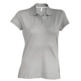 Kariban Női Short-Sleeved Galléros Póló Oxford Grey