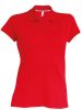 Kariban Női Short-Sleeved Galléros Póló Red