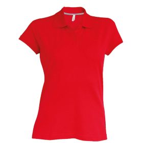 Kariban Női Short-Sleeved Galléros Póló Red