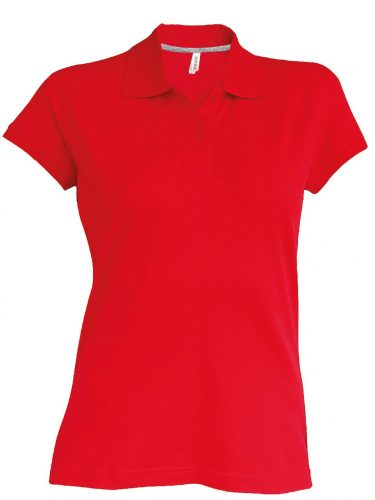 Kariban NŐI SHORT-SLEEVED Galléros póló Red