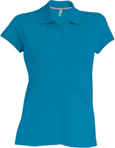 Kariban NŐI SHORT-SLEEVED Galléros póló Tropical Blue