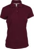 Kariban Női Short-Sleeved Galléros Póló Wine