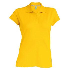 Kariban Női Short-Sleeved Galléros Póló Yellow