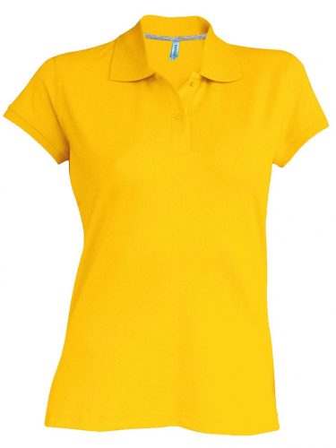 Kariban NŐI SHORT-SLEEVED Galléros póló Yellow