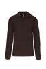 Kariban Férfi Long-Sleeved Galléros Póló Chocolate