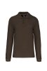 Kariban Férfi Long-Sleeved Galléros Póló Dark Khaki