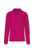 Kariban Férfi Long-Sleeved Galléros Póló Fuchsia