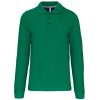Kariban Férfi Long-Sleeved Galléros Póló Kelly Green