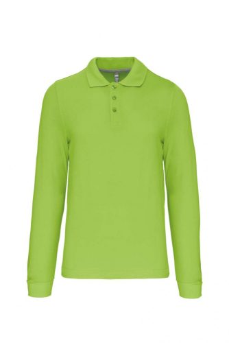 Kariban FÉRFI LONG-SLEEVED Galléros póló Lime