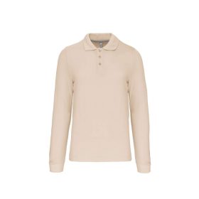 Kariban Férfi Long-Sleeved Galléros Póló Light Sand