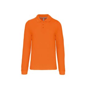 Kariban Férfi Long-Sleeved Galléros Póló Orange