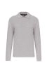 Kariban Férfi Long-Sleeved Galléros Póló Oxford Grey