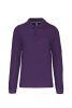 Kariban Férfi Long-Sleeved Galléros Póló Purple