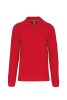 Kariban Férfi Long-Sleeved Galléros Póló Red
