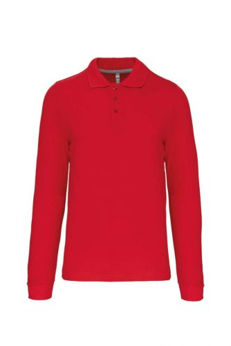 Kariban FÉRFI LONG-SLEEVED Galléros póló Red