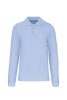 Kariban Férfi Long-Sleeved Galléros Póló Sky Blue