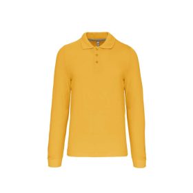 Kariban Férfi Long-Sleeved Galléros Póló Yellow