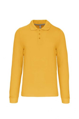 Kariban FÉRFI LONG-SLEEVED Galléros póló Yellow