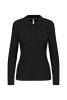 Kariban Női Long-Sleeved Galléros Póló Black