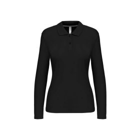Kariban Női Long-Sleeved Galléros Póló Black