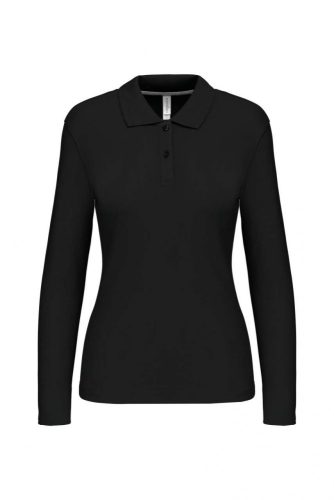 Kariban NŐI LONG-SLEEVED Galléros póló Black