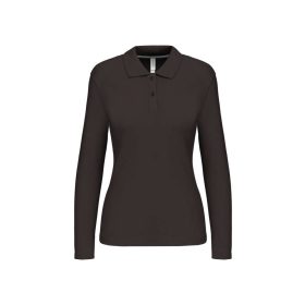 Kariban Női Long-Sleeved Galléros Póló Dark Grey