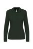 Kariban Női Long-Sleeved Galléros Póló Forest Green