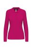 Kariban Női Long-Sleeved Galléros Póló Fuchsia