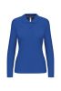 Kariban Női Long-Sleeved Galléros Póló Light Royal Blue