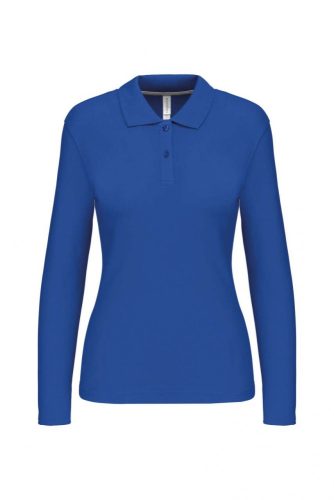 Kariban NŐI LONG-SLEEVED Galléros póló Light Royal Blue