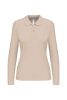 Kariban Női Long-Sleeved Galléros Póló Light Sand