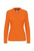 Kariban Női Long-Sleeved Galléros Póló Orange