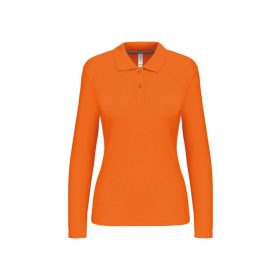Kariban Női Long-Sleeved Galléros Póló Orange