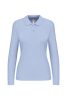 Kariban Női Long-Sleeved Galléros Póló Sky Blue