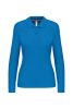 Kariban Női Long-Sleeved Galléros Póló Tropical Blue
