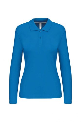 Kariban NŐI LONG-SLEEVED Galléros póló Tropical Blue