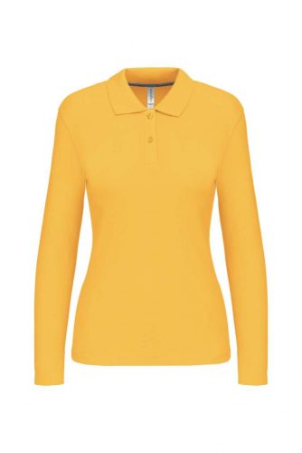 Kariban NŐI LONG-SLEEVED Galléros póló Yellow