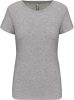 Kariban Női Rövid Ujjú Környakú Póló Light Grey Heather