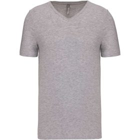   Kariban Férfi Rövid Ujjú V-Nyakú Póló Light Grey Heather